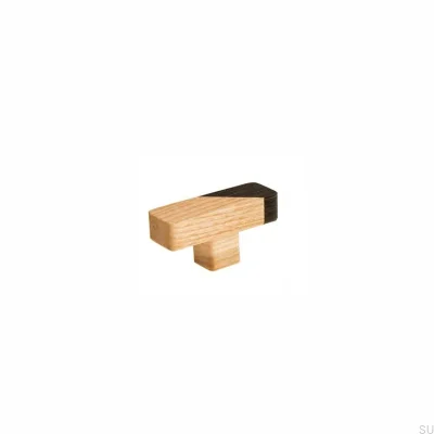 Pomo para mueble Just Two T-bar Madera Marrón claro - Aceite semimate incoloro