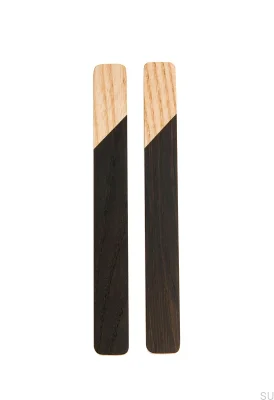 Tirador para mueble alargado Just Two 128 Madera Marrón Oscuro - Óleo Incoloro Semi-mate