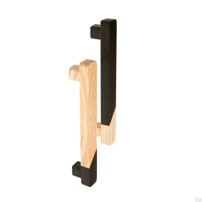 Tirador para mueble alargado Just Two 128 Madera Marrón Oscuro - Óleo Incoloro Semi-mate