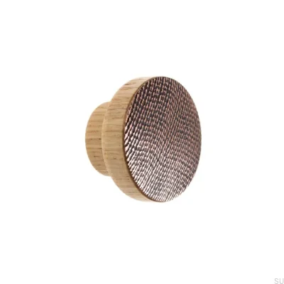 Pomo para mueble Sello Cobre - Aceite Incoloro Semimate