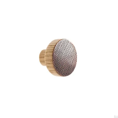 Pomo para mueble Sello Cobre - Aceite Incoloro Semimate