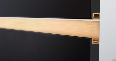 Tirador para mueble borde Jey 297 Aluminio Oro Cava