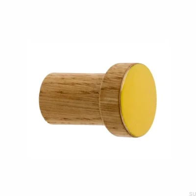 Colgador de pared Simple, Esmaltado, Amarillo - Óleo Incoloro Semimate