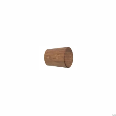 Pomo para mueble Cono Simple Madera Roble Incoloro Semimate