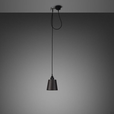Lámpara de techo 1.0 Hooked S 2 m Acero Grafito con Bronce Quemado