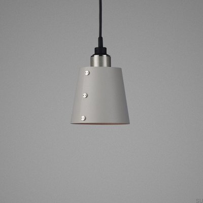 Lámpara de techo 1.0 Hooked S 2 m Gris Acero con Plata
