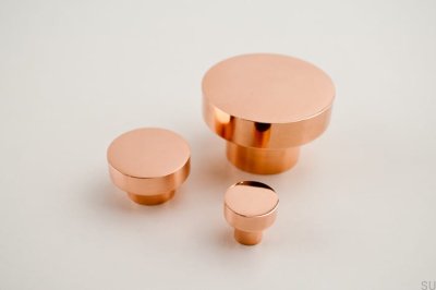 Perilla para muebles Dot 30 Cobre pulido sin pintar