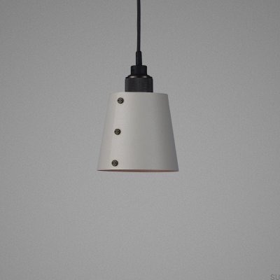 Lámpara de techo Hooked S 2 m en gris acero con bronce quemado 1.0