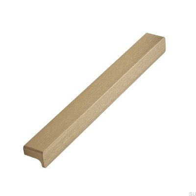 Tirador para mueble alargado Elan 160 Oro cepillado