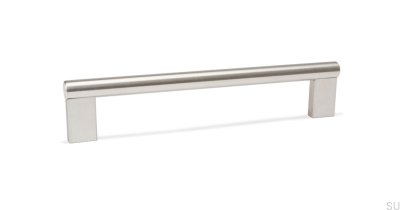 Tirador alargado para mueble Combi 160 Silver Steel