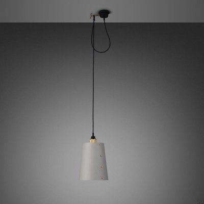 Lámpara de techo 1.0 Hooked L 2 m Acero Gris con Latón