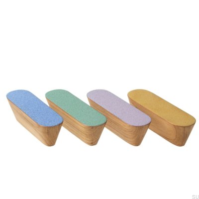 Tirador para mueble Melange Solo 60 Azul Esmaltado - Óleo Incoloro Semimate