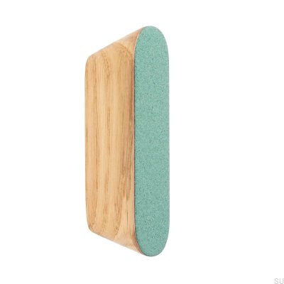 Tirador para mueble Melange Solo 60 Verde Esmaltado - Óleo Incoloro Semimate