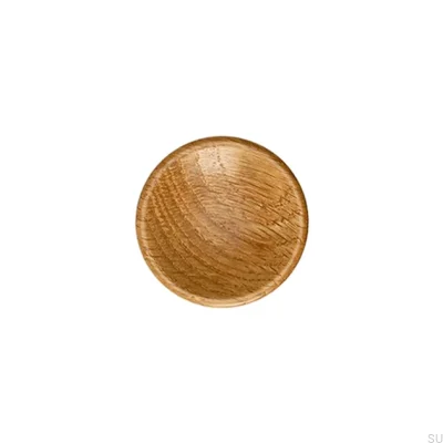 Pomo para Mueble Disc 38, Madera, Roble