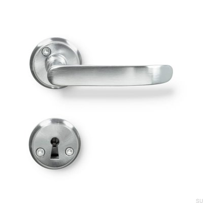 Manija de puerta Hven Cromo cepillado Estándar escandinavo