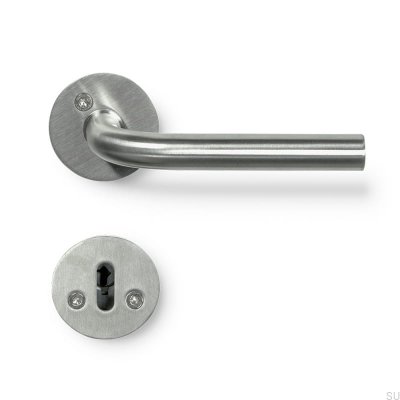 Manija de puerta Kastrup 11 plata cepillada estándar escandinavo