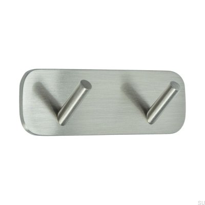 Colgador de pared Solid 2 Plata cepillado