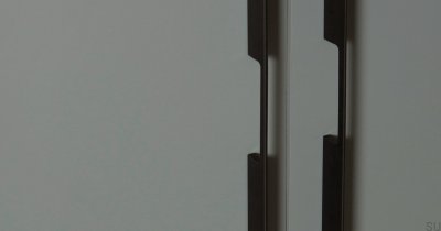 Tirador alargado para mueble Peak 1760, aluminio negro cepillado