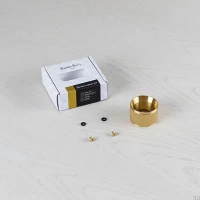 Kit decorativo de lámpara lineal de latón con detalle de escape