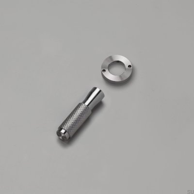 Conjunto decorativo para interruptor Detail Cross Steel Silver