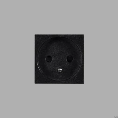 Base modular individual tipo E, francesa, belga, 45 mm, negra, estándar europeo
