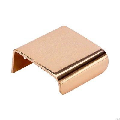 Tirador para mueble Edge Lip 40 Cobre pulido