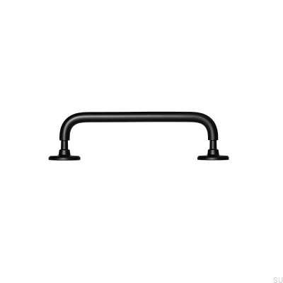 Tirador para mueble rectangular Jubilee 128 Latón Negro Mate