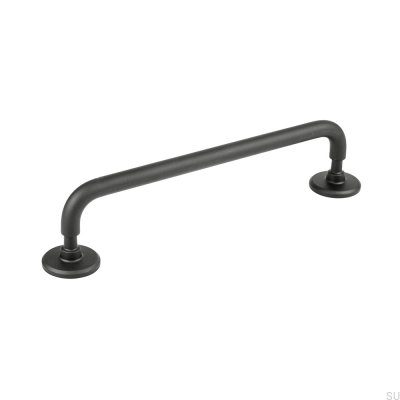 Tirador para mueble alargado Jubilee 160 Latón Negro Mate