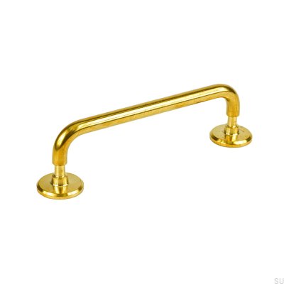 Tirador para mueble alargado Jubilee 128 Latón Sin pintar