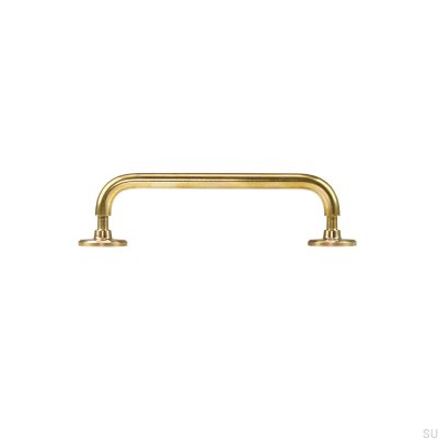 Tirador para mueble alargado Jubilee 128 Latón Sin pintar