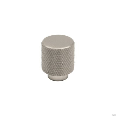 Pomo para mueble Helix 20 plata cepillada