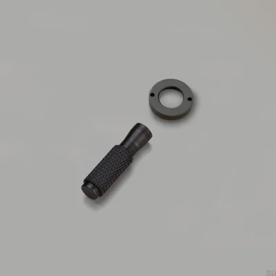 Kit decorativo para interruptor de bronce quemado con detalle de cruz de latón