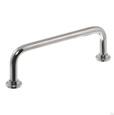 Tirador para mueble alargado 1353 160 Níquel pulido