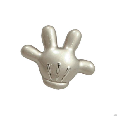 Pomo para mueble Mickey Mouse Left Hand Níquel cepillado