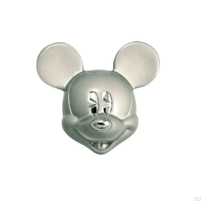 Pomo para mueble Cabeza Mickey Mouse Níquel Cepillado