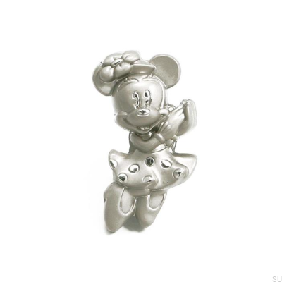 Pomo para mueble Minnie Mouse Níquel cepillado