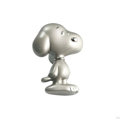 Pomo para mueble Snoopy 22x33 Níquel Cepillado