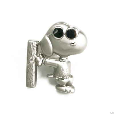 Pomo para mueble Snoopy 50x42 Níquel Cepillado