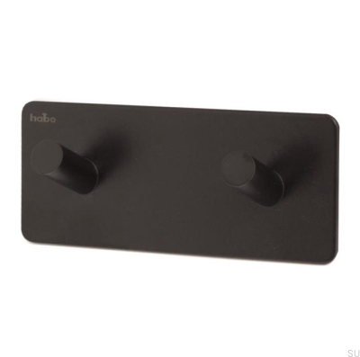Percha de pared Edge 120 Acero Inoxidable Negro