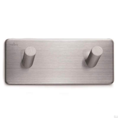 Colgador de pared Edge 120, acero inoxidable cepillado