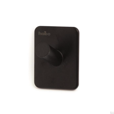 Colgador de pared negro de acero inoxidable Edge 38