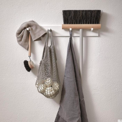 Colgador de pared Siri de madera blanco