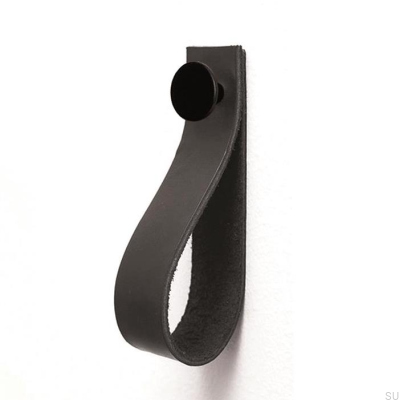 Colgador de pared 0153L Cuero Negro con Negro