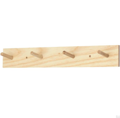 Colgador de pared Siri Fresno de madera sin pintar