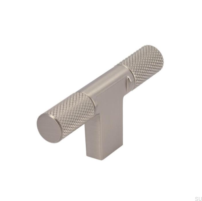 Pomo para mueble T-Bar 2509 Níquel Cepillado