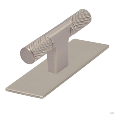 Pomo para mueble con T-Bar 2509 Níquel Cepillado