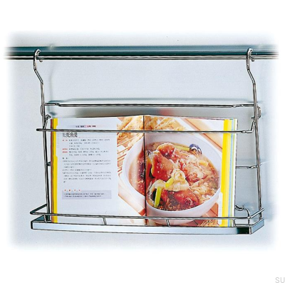 Estante para libros de cocina para el sistema de tuberías de cocina Cromo pulido