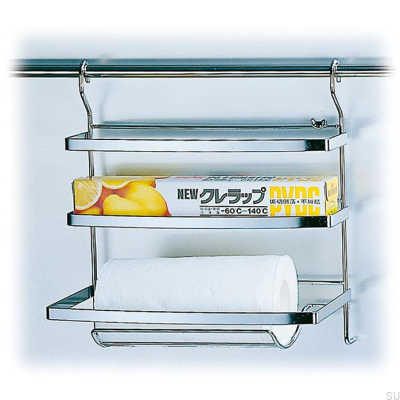 Balda para sistema de tuberías de cocina Cromo pulido