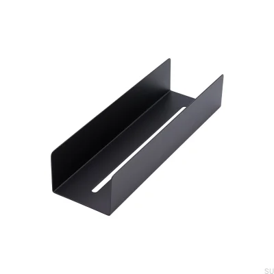Estante de ducha base Negro Acero inoxidable mate
