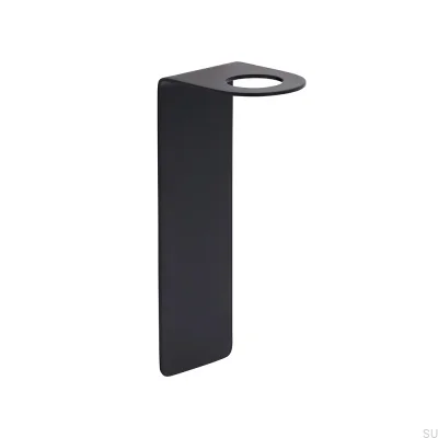 Soporte dispensador de jabón Base Acero inoxidable Negro Mat